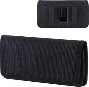 Custodia Orizzontale Con Clip per Cintura Fondina Porta Cellulare Con Clip per C - Foto 1 di 12