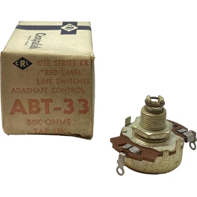 50Kohm 50K Tap 25K Potentiometer ABT-33 Centralab - Image 1 of 3