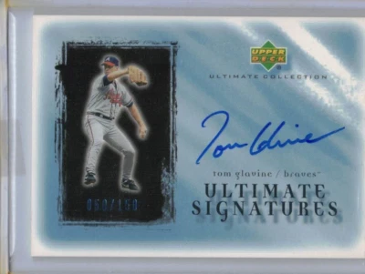 2002 Upper Deck Ultimate Signatures Tom Glavine (#TG1) autographed card /150 - Image 1 of 2