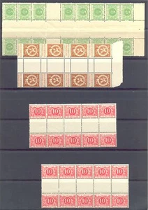 BELGIUM - POSTAGE DUE - 22 x BRIDGE PAIR- ** MNH VF  - Picture 1 of 1