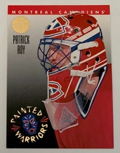 1993-94 Leaf Patrick Roy Painted Warriors Insert #4 of 10 - Picture 1 of 2