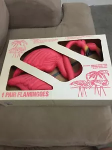 Yard Flamingoes Signed By Don And Nancy Featherstone 1998 - Picture 1 of 5