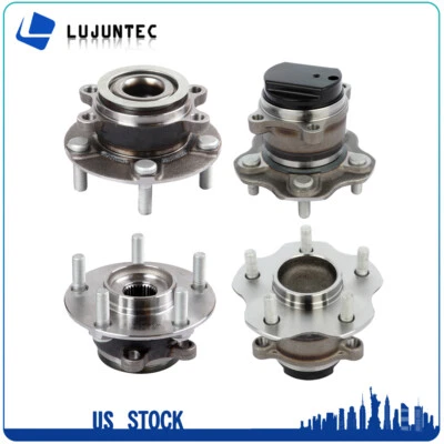 Buje de cojinete de rueda para Nissan Rogue Select 2014-2015 tracción delantera 2 piezas delantera + 2 piezas trasera Foto 1 de 4