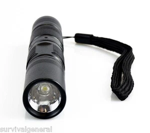1 Watt LED Compact Pen Style Size Flashlight Tactical Black 5 7/8" Security - Picture 1 of 5