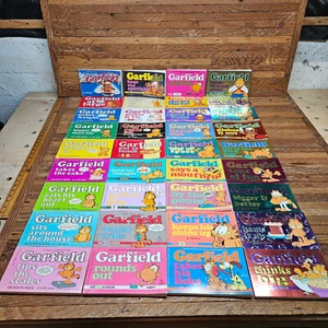 Vintage Jim Davis Lot Of 36 Garfield Fat Cat Books (#1-33) Paperback Comic Books - Picture 1 of 19