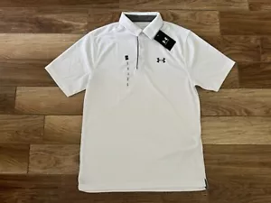 NEW WITH TAGS Under Armour Golf Polo Men's Medium White - Picture 1 of 4