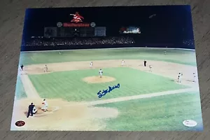 Stan Musial Signed 11x14 Glossy Photo Cardinals Sportsman's Park Auto JSA & STM - Picture 1 of 5