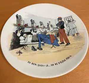 WW1 Sarreguemines Mes 28 Jour Humorous French Army (Similar to Old Bill) Plate 4 - Picture 1 of 8