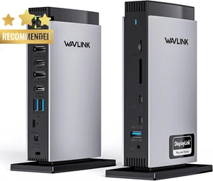 USB C Docking Station with 3 HDMI, 15 in 1 Laptop Dock Triple Monitor 4K+Dual 2K - Picture 1 of 12