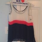 NWT Color Block Sheer Tank Top Forever21 Size S