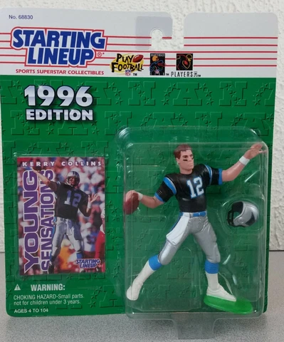 NIP STARTING LINE UP 1996 EDITION KERRY COLLINS #12 ACTION FIGURE & CARD Cover
