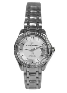Carl F. Bucherer Manero 00.10911.08.13.31 Diamonds Date Steel 30MM Automatic - Picture 1 of 11