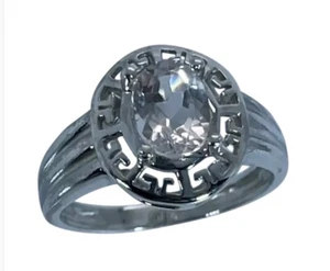 14k Morganite Ring, White, Yellow, Rose Gold, Free Sizing, US made - Picture 1 of 8