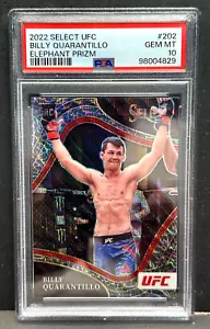Billy Quarantillo 2022 Select UFC Elephant Prizm RC Case Hit #202 PSA 10 PoP 1 - Picture 1 of 2
