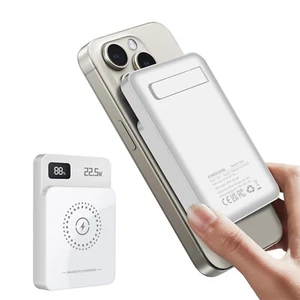 10000mAh Magnetic Power Bank PD 20W Fast Charging Wireless Charger For iPhone 16 - Picture 1 of 14
