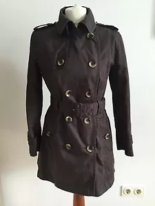 MASSIMO DUTTI TRENCHCOAT JACKE MANTEL IN DUNKELBRAUN GR.M KLASSISCH ELEGANT - Bild 1 von 7