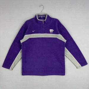 Kansas State Wildcats Pullover Adult XL Purple Fleece Pullover Nike Team Swoosh - Picture 1 of 13