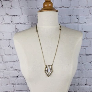 Vintage Chevron Diamond Shape Multi Metal Pendant Unique Slide Adjustments - Picture 1 of 9