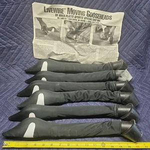 LIVEWIRE MOVING GOOSE HEADS CANADIAN GOOSE DECOYS SPRING WIND ACTIVATED X6 - Picture 1 of 7