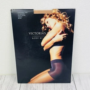 NIP Body By VICTORIA'S SECRET Control Top Sz B 15 Denier PALE NUDE - Picture 1 of 6