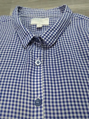 Camisa de guinga DL1961 con botones suave Tencel The Blue Shirt Shop para mujer talla L Foto 1 de 4