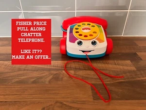 FISHER PRICE Pull Along Chatter Telephone - 2015 - VGC - Picture 1 of 10