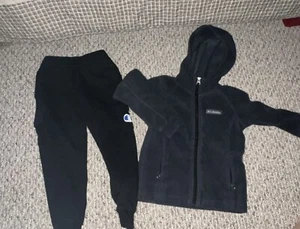 Kids Columbia Fleece Jacket Size XS Champion Sweatpants Size 6 #006 - Picture 1 of 5