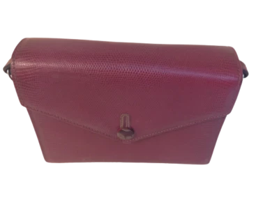 Didier Lamarthe Sac de dame Cuir façon lezard bandouliere Travers Occasion - Photo 1/4