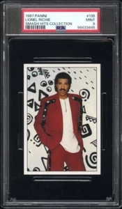 1987 Panini Smash Hits Collection #135 Lionel Ritchie - PSA 9 MINT - POP 2 - Picture 1 of 2