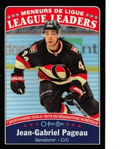 Jean-Gabriel Pageau LL/100 2016-17 O-Pee-Chee Rainbow Black #649 - Imagen 1 de 2
