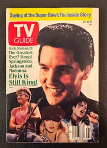 TV Guide Magazine January 21-27 1989 Elvis Presley ELVIS IS STILL KING - Picture 1 of 1