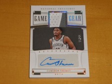 2022-23 National Treasures Game Gear Holo Gold Auto Patch Cameron Thomas 10/25