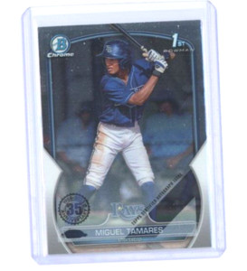2023 Bowman Chrome 1st Miguel Tamares Error Card 1/1? BCP-179 Rays Look !!