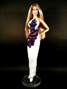 Purple Sequins Evening Dress Outfit Tyler Sydney Brenda Gene Alex Tonner Deva - Picture 1 of 6