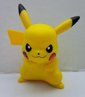 Figura Pokémon Pikachu 2017 McDonalds Happy Meal juguete amarillo 3" mejillas se ilumina Foto 1 de 4