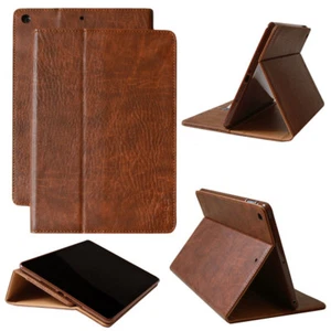Luxus Leder Schutzhülle für Apple iPad Mini 123 Tablet Tasche Cover Case braun - Picture 1 of 12