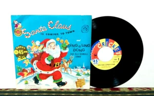 Cricketones: Santa Claus is Coming To Town, 1950s 7" - Rare - EX - Bild 1 von 2