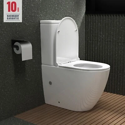 MAI & MAI Stand WC spülrandlos Toilette Stand wc mit spülkasten Soft-Close WC-Sitz S179T