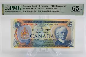 1972 FIVE Dollar Bank of Canada 5 $ Schein BC-48qa PMG 65 EPQ (BT346) - Bild 1 von 4