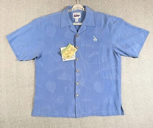 Reyn Spooner LA Dodgers Hemd Herren Large blau bestickt Regency Seide Jacquard - Bild 1 von 19