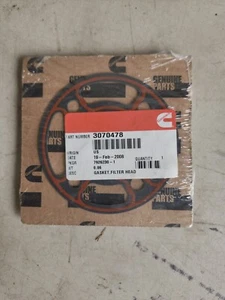 *NOS* Cummins 3070478 Filter Head Gasket - Picture 1 of 2