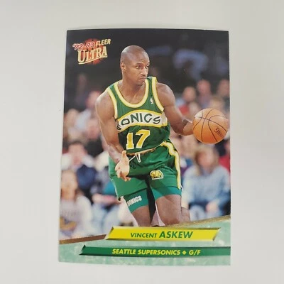 1992-93 Fleer Ultra Basketball #360 Vincent Askew - Image 1 of 3