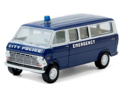 FORD Club  Wagon - City Police - 1969 - blue / white - Greenlight 1:64 - Immagine 1 di 4