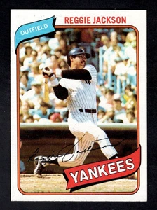 Carta Baseball 1980 Topps #600 Reggie Jackson HOF NY Yankees NRMT bb - Foto 1 di 2