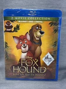 The Fox and The Hound 1 & 2 Collectors Edition Sealed Disney Blu-Ray + Dvd Movie - Picture 1 of 2