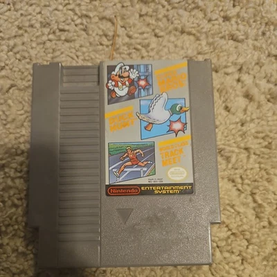 Super Mario Bros Duck Hunt World Class Track Meet Auténtico, Probado - NES Foto 1 de 3