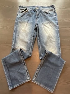 True Religion Jeans Herren 34x33,5 Ricky Relaxed Straight Horshoe Flaps - Bild 1 von 7