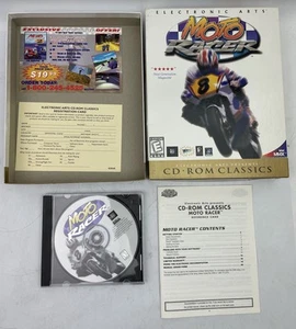 Moto Racer (1997 Electronic Arts, EA) PC Motorcycle Racing Video Game COMPLETE - Picture 1 of 6