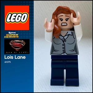 GENUINE LEGO DC Lois Lane Minifigure sh075 sh0075 76009 - Picture 1 of 6