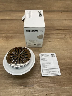 Delta DT061411 4" Azulejo Redondo Ducha Drenaje, Cromo Foto 1 de 4